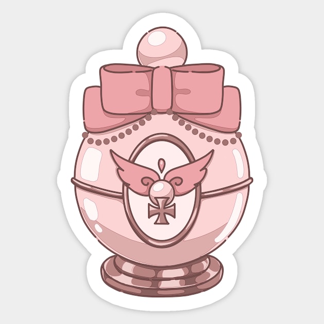 Cute pink vintage style parfumes Sticker by AnGo